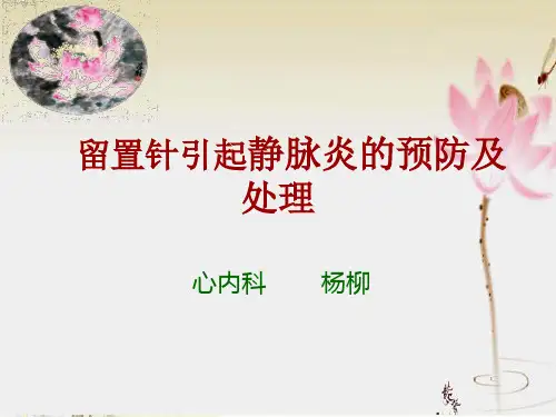 留置针引起静脉炎的预防及处理