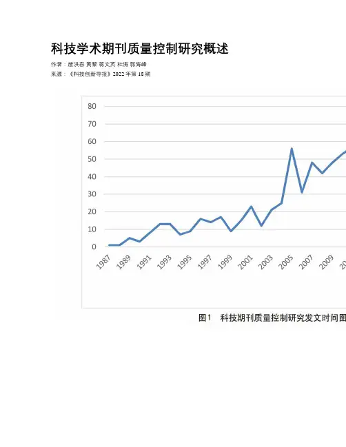 科技学术期刊质量控制研究概述