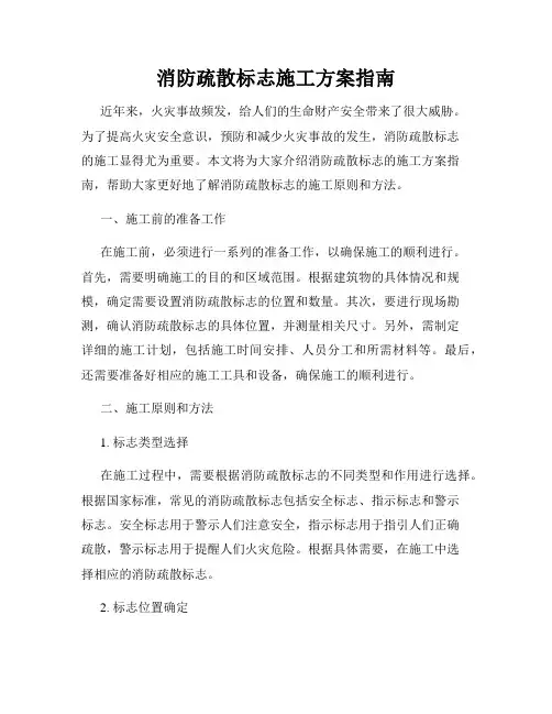 消防疏散标志施工方案指南