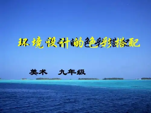 美术九上 环境设计的色彩搭配 人美版
