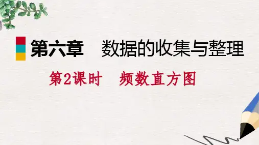 七年级数学上册第六章数据的收集与整理6.3数据的表示6.3.2频数直方图导学课件新版北师大版