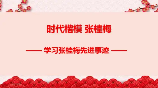 2021张桂梅先进事迹ppt