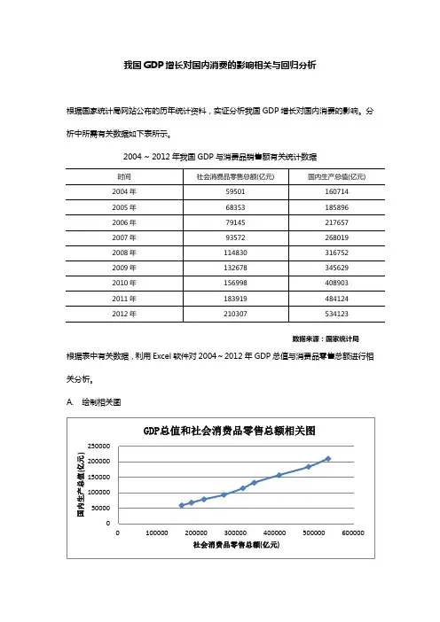 相关与回归分析 统计学