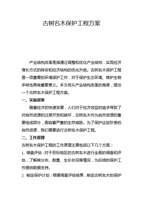 古树名木保护工程方案(五)