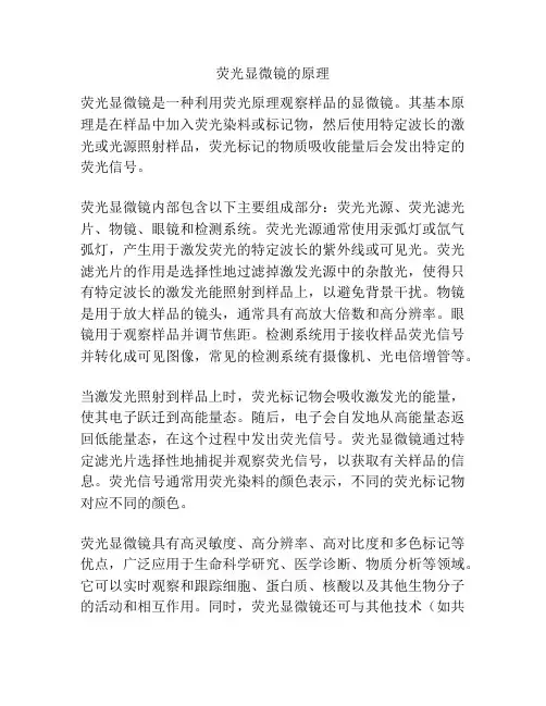 荧光显微镜的原理