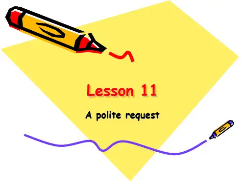 Lesson_11新概念第二册第11课课件