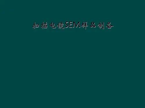 扫描电镜SEM样品制备