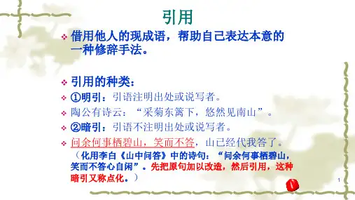 常用的修辞手法