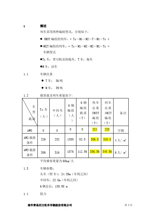 地铁车辆数据