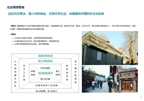 北京南锣鼓巷案例研究