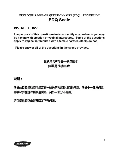 PDQ量表