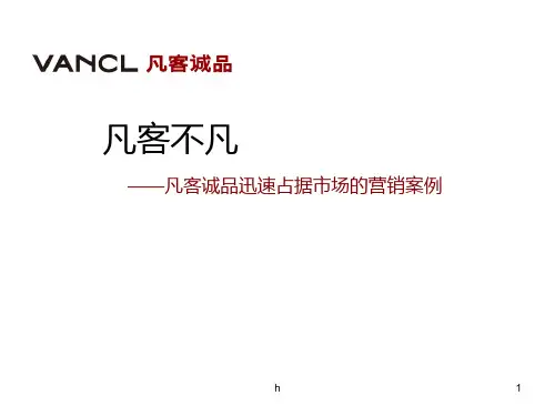 凡客成功营销案例分析教学教材