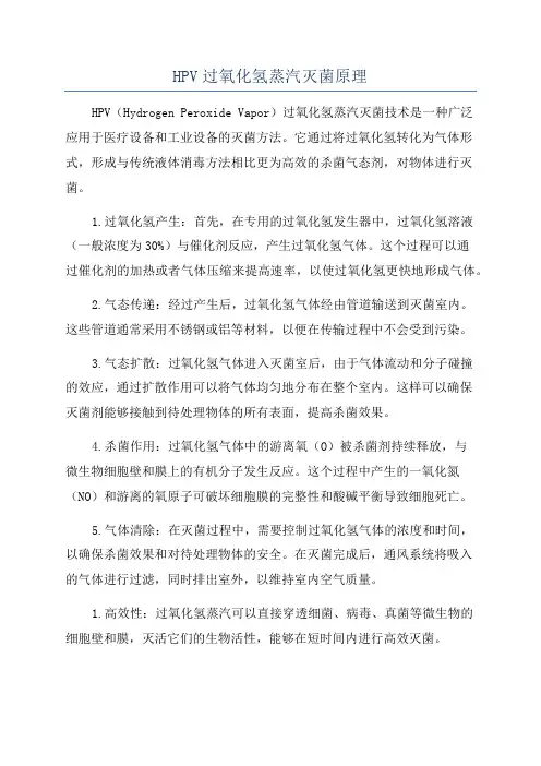 HPV过氧化氢蒸汽灭菌原理