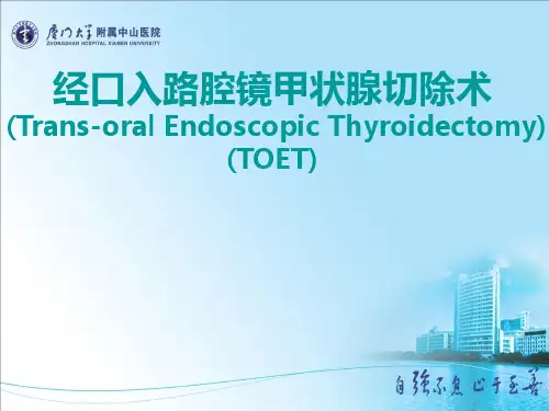 经口入路腔镜甲状腺切除术课件-PPT文档资料