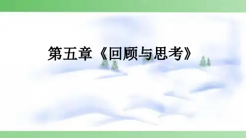 北师大版八年级数学上册第五章《回顾与思考》 课件 (共20张PPT)