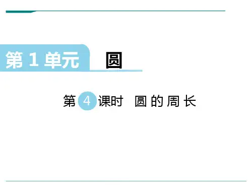 北师大版数学六年级上册第一单元圆第4课时圆的周长-课件
