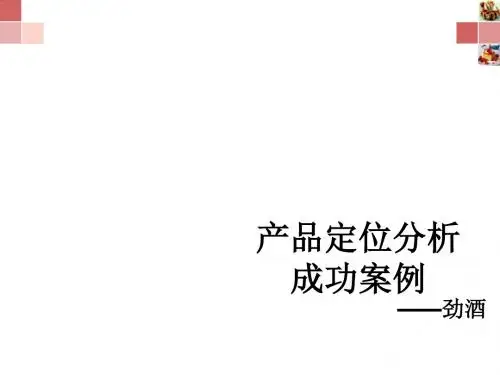 劲酒定位分析成功案例PPT(18张)