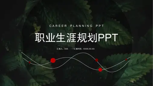 个人生涯规划职业发展战定位PPT模板
