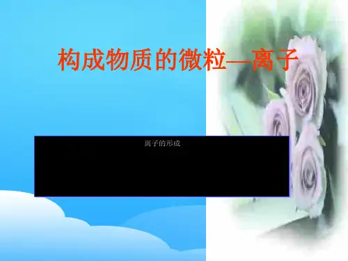 科粤版初中化学九上 2.3  构成物质的微粒——离子  课件ppt