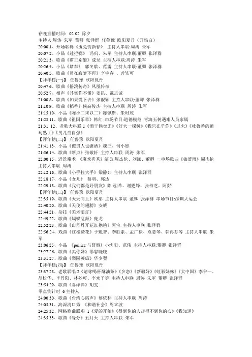 2011年cctv春节联欢晚会高清下载