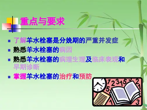 第二节  羊水栓塞课件1(共33张PPT)