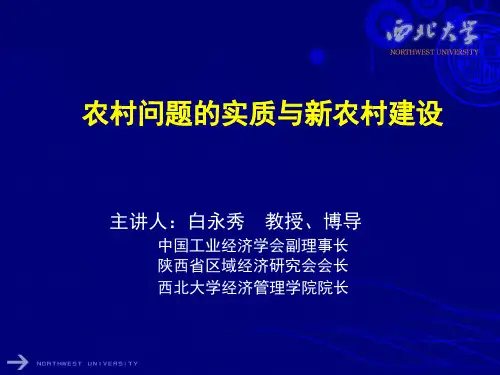 新农村建设与农村改革历程.pptx