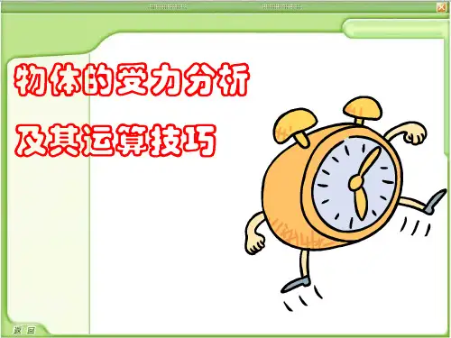 物体的受力分析及其运算技巧-26页精选文档