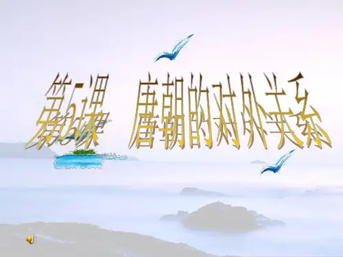 唐朝的对外关系  初中历史