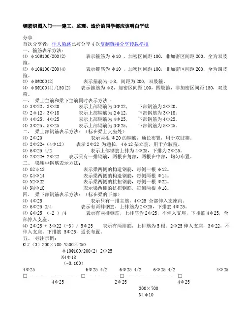 钢筋识图入门