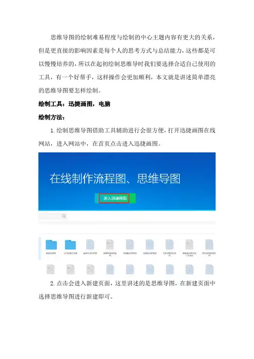 简单漂亮的思维导图怎样绘制