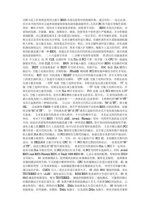 奇冠诊断卡说明