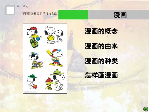 【精品美术】绘画 3.6漫画 课件  (共37张PPT)