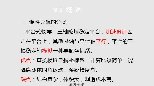 平台式惯性导航系统原理及应用