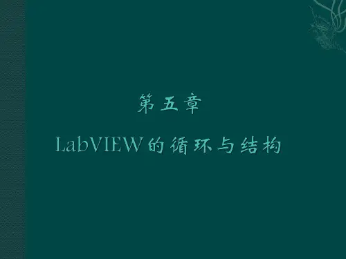 labview第五章结构
