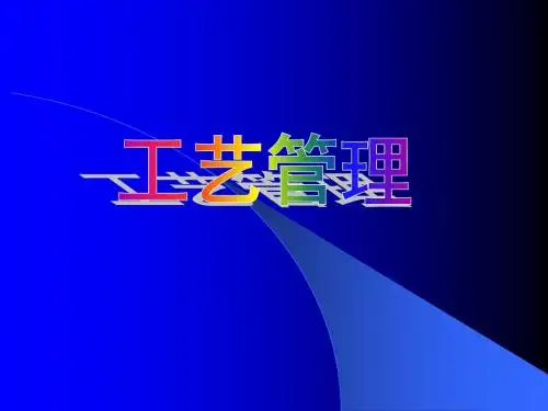 生产工艺管理培训材料 课件 (PPT 46页)