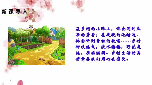 人教版四年级语文下册《乡下人家》精美课件第1课时(共27张PPT)