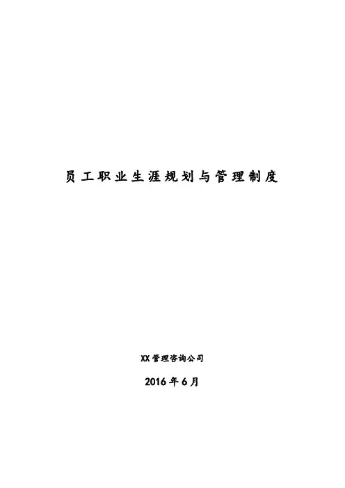 北大纵横—中国兵器工业—员工职业生涯管理制度1127