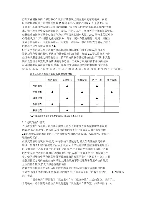 公共服务设施布局