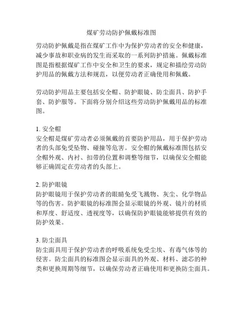 煤矿劳动防护佩戴标准图