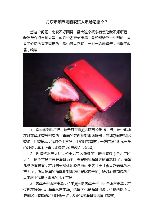 丹东市最热闹的农贸大市场是哪个？