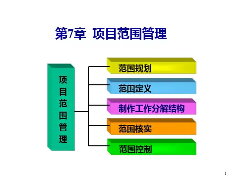 第7章 项目范围管理