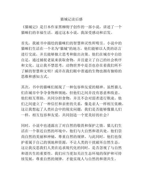 猫城记读后感