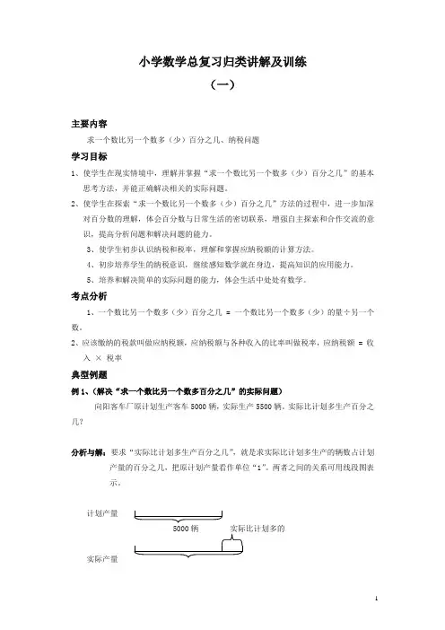 (精编)2019新人教版小升初总复习数学归类讲解及训练模拟试题12份(含答案)