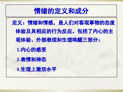 四种基本情绪概述.pptx