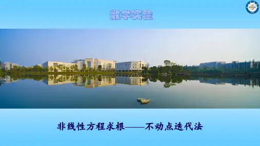 非线性方程求跟—不动点迭代法(新)