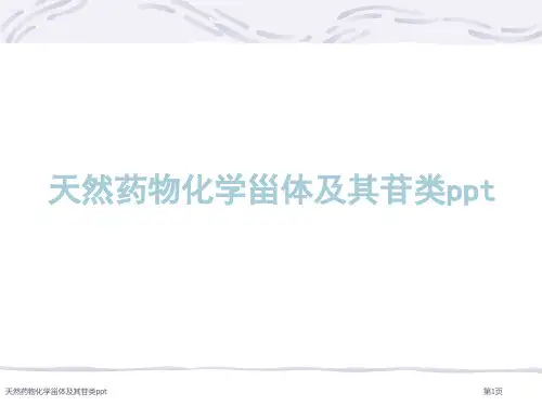 天然药物化学甾体及其苷类ppt