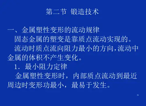 材料成形基础第三章第二节锻造技术