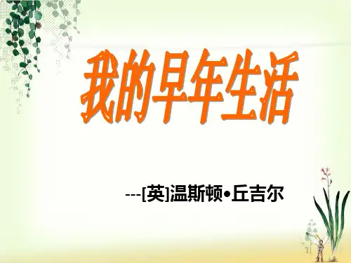 《我的早年生活》ppt课件