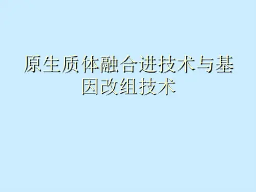 原生质体融合进技术与基因改组技术