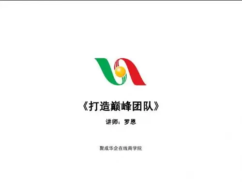 罗恩《打造巅峰团队》第3节讲义